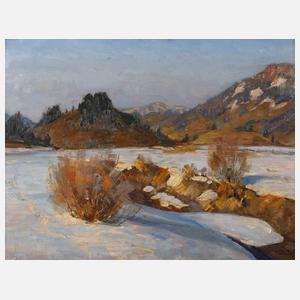 Hoyer, Vorfrühlingslandschaft im Gebirge