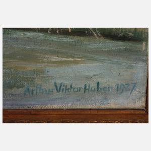 Arthur Viktor Huber, Baum in Vorfrühlingslandschaft