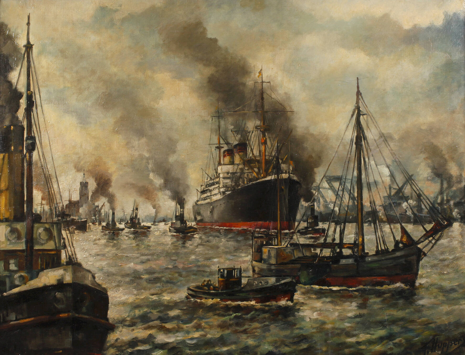 F. Huppers, Hamburger Hafen