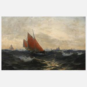 M. Jensen-Hart, Segelschiffe auf hoher See