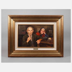 Nello Iovine, Bauernpaar im Interieur