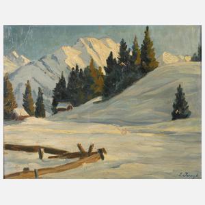 Elfriede Jungk, Alpine Winterlandschaft