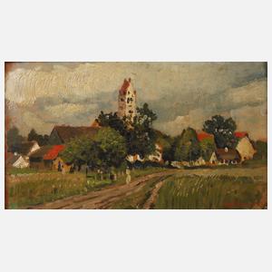 Karl Kaltenmoser, attr., "Blick auf Thaining"