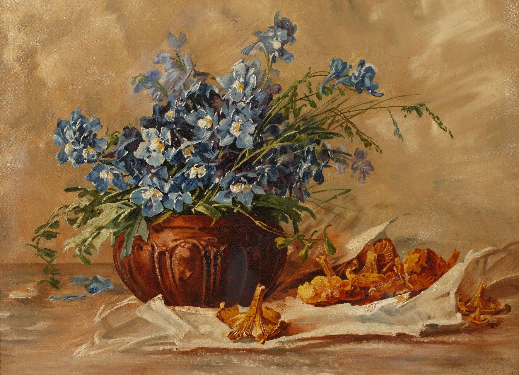 G. Koch, Blumen und Pfifferlinge