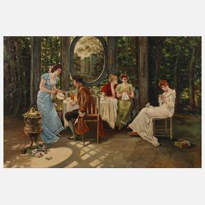 Pfaff, Galante Gesellschaft im Park