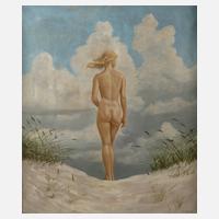 Josef Plank, attr., Akt am Strand111