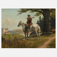 Adalbert von Roessler, Pikör mit Parforcehorn111