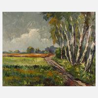 Wolfgang Rüdiger Rudel attr., Birkenallee bei Schneeren111