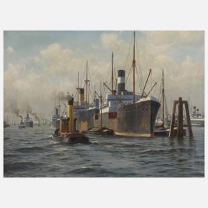 Waldemar Schlichting, Hamburger Hafen