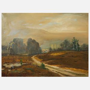 Modest de Schutter, Expressive Herbstlandschaft