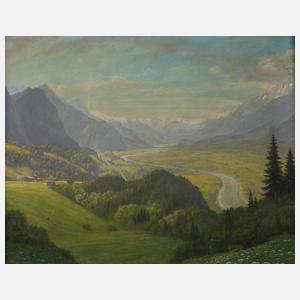 Hans Stadelmann, "Blick ins Inntal bei Brixlegg"