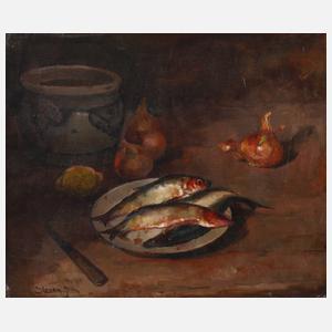 Jean Stevan, Stillleben mit Fisch