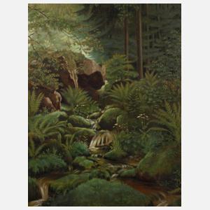 Hermann Tiebert, "Motiv von der Klause bei Herrenalb"