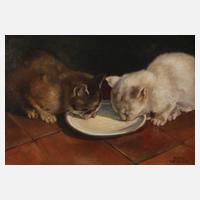 Kunz Weidlich, Trinkende Katzen111