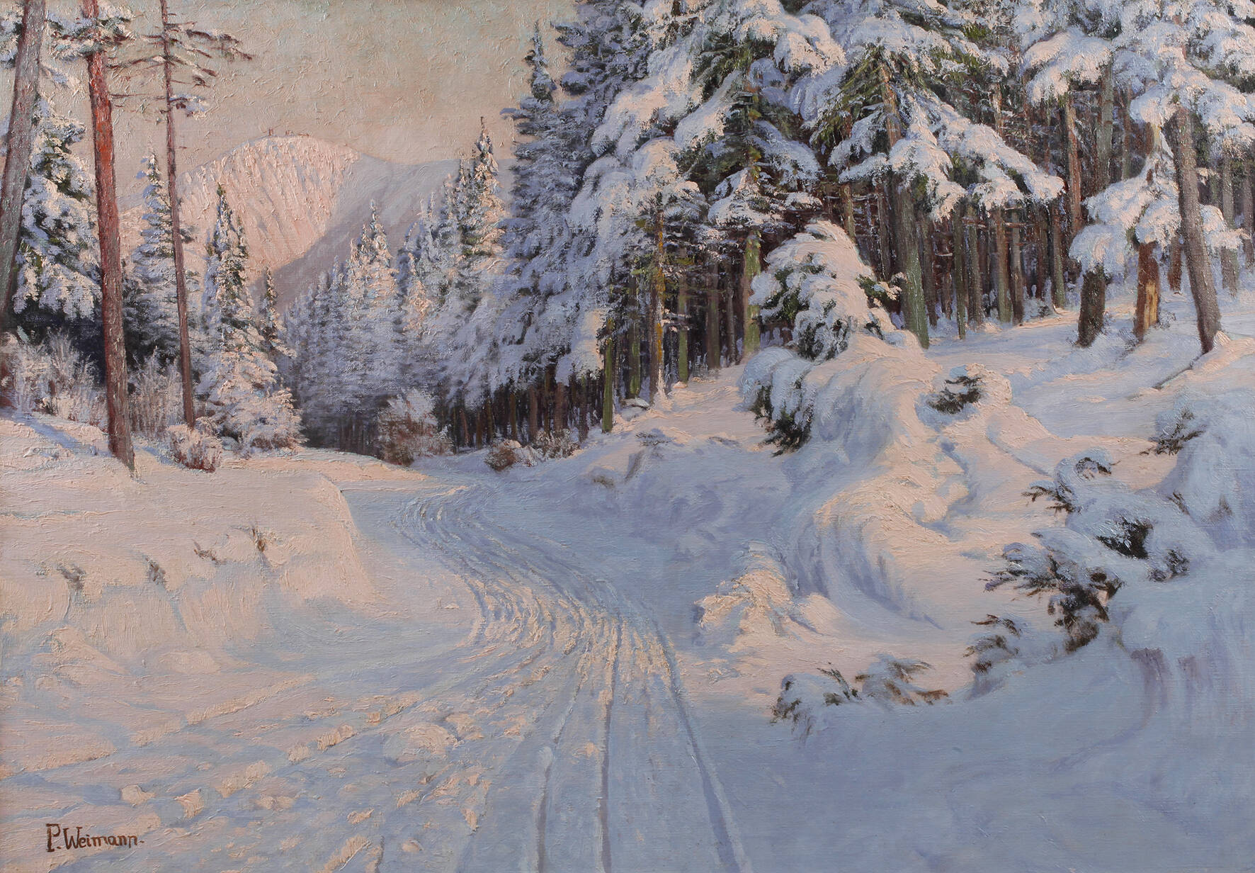 Paul Weimann, Winter im Riesengebirge