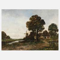 Herbstliche Landschaft mit Windmühle111