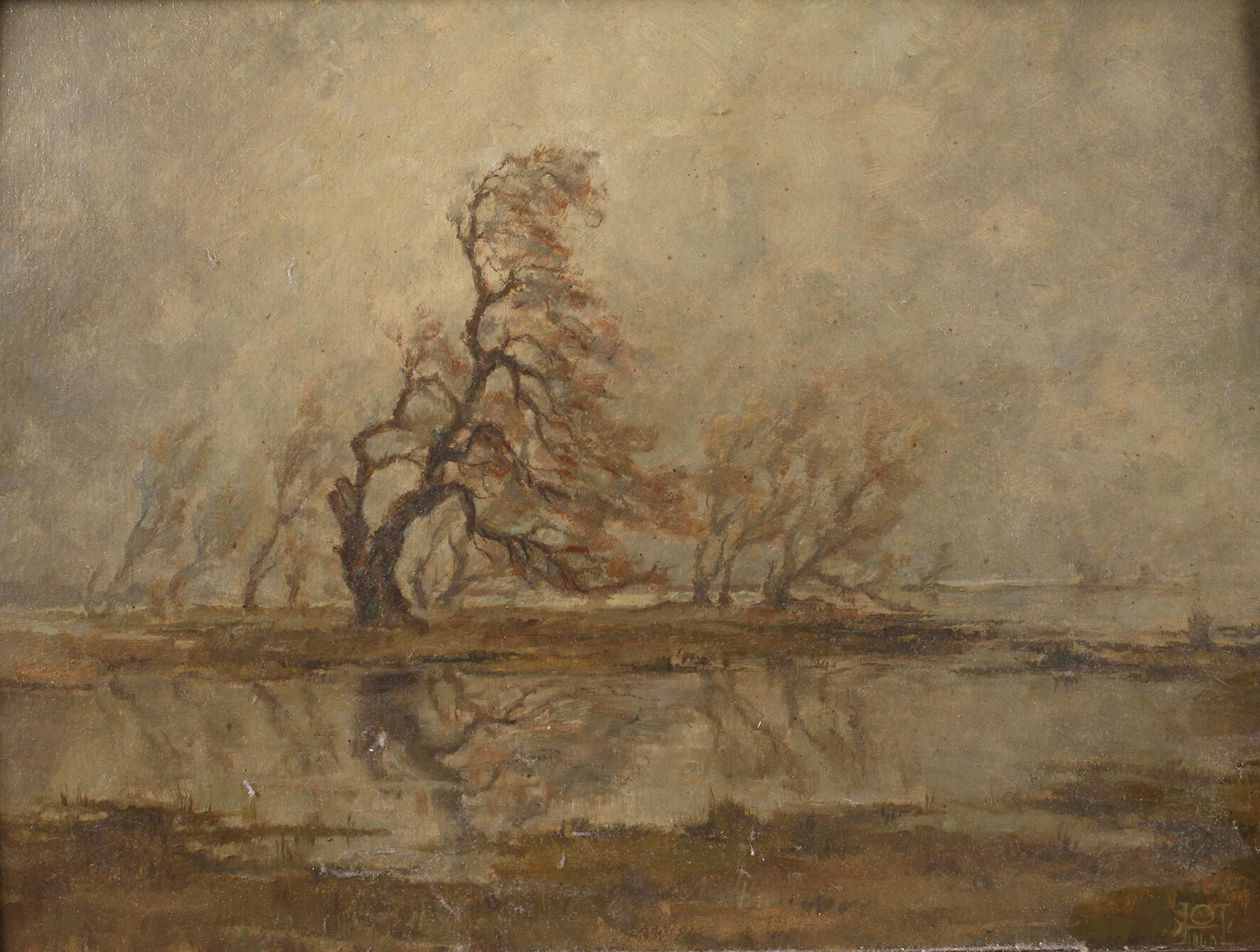 Monogrammist OH, Bäume im Sturm