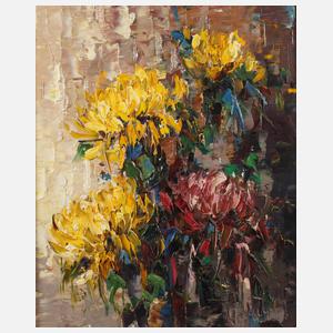 Expressives Blumenstillleben