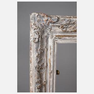 Silbergrauer Stuckrahmen