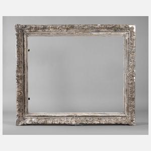 Silbergrauer Stuckrahmen