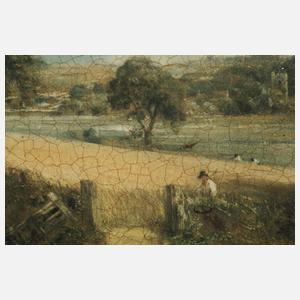 Rahmen mit Kunstdruck nach John Constable
