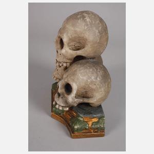 Geschnitztes Memento Mori