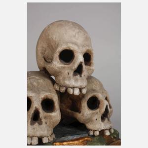 Geschnitztes Memento Mori