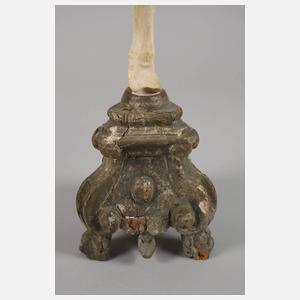 Paar Barockleuchter Memento Mori