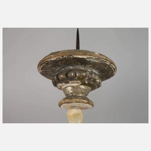 Paar Barockleuchter Memento Mori