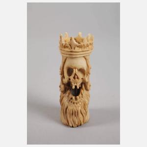 Beinschnitzerei Memento Mori