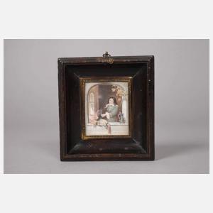 Miniatur nach Gabriel Metsu