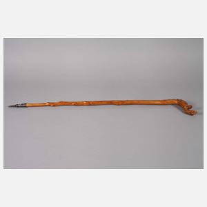 Geschnitzter Spazierstock