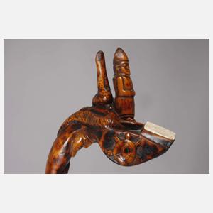 Geschnitzter Spazierstock