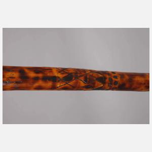 Geschnitzter Spazierstock