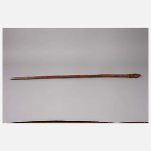 Geschnitzter Spazierstock