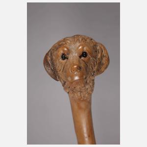 Geschnitzter Spazierstock