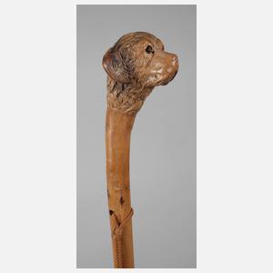 Geschnitzter Spazierstock