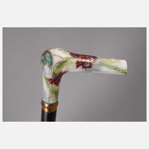 Spazierstock Porzellan