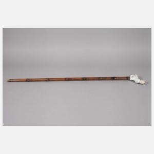 Spazierstock Porzellan