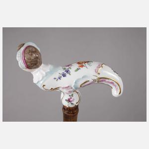 Spazierstock Porzellan