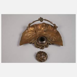 Drei Schreibtischgarnituren Jugendstil