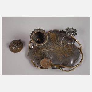 Drei Schreibtischgarnituren Jugendstil