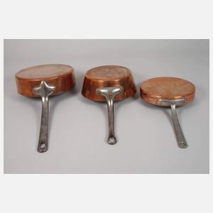 Vier Teile Kupfergeschirr