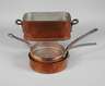 Vier Teile Kupfergeschirr