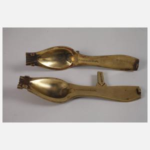 Drei Gussformen Löffel