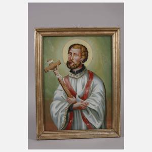 Paar Hinterglasbilder