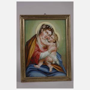 Paar Hinterglasbilder