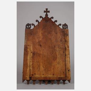 Zwei geschnitzte Andachtsbilder