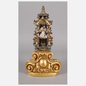 Geschnitzte Heiligenplastik