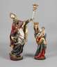 Zwei geschnitzte Andachtsfiguren